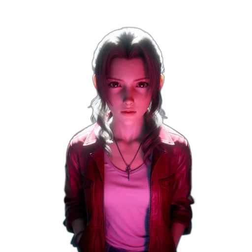 jacket, face, robot, staff, concept art, cyberpunk, comic book art, pixel art transparent PNG cut-out