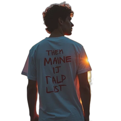 lost, maine, shirt transparent PNG cut-out
