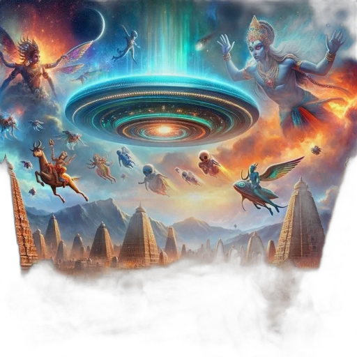 concept art, fantasy art, outer space, fire, underwater, fantastical, scene, includes transparent PNG cut-out