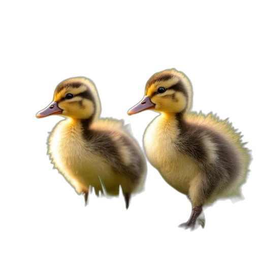 animal, creature, photorealistic, 3d render, pixel art, concept art, two, baby transparent PNG cut-out