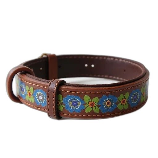 jewelry, crown, brown, leather, dog, collar, pattern, blue transparent PNG cut-out