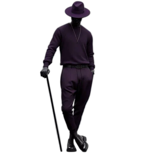 staff, hat, concept art, 3d render, photorealistic, dark, monochrome, individual transparent PNG cut-out