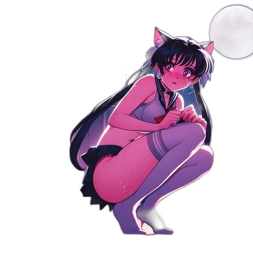 creature, dress, animal, dragon, concept art, anime, watercolor, vaporwave transparent PNG cut-out