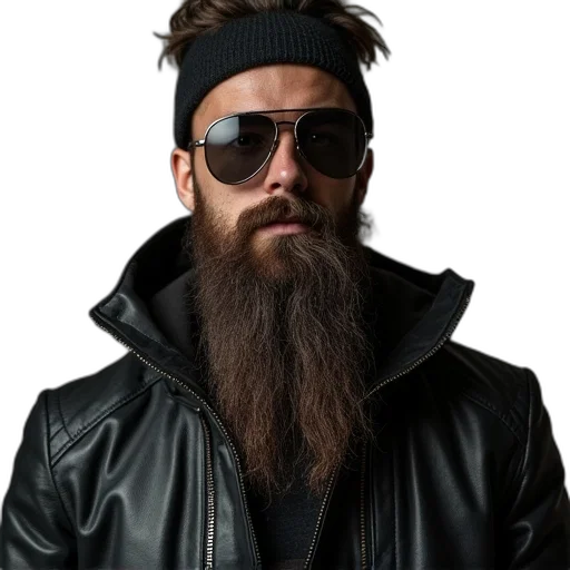 jacket, face, hair, hat transparent PNG cut-out