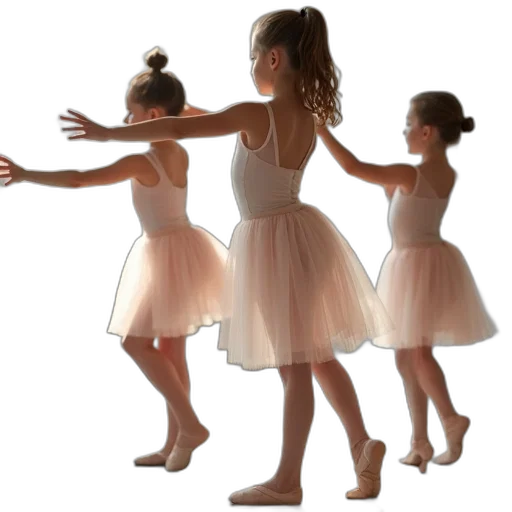dress, children, practice, their, ballet, moves, dance, studio transparent PNG cut-out