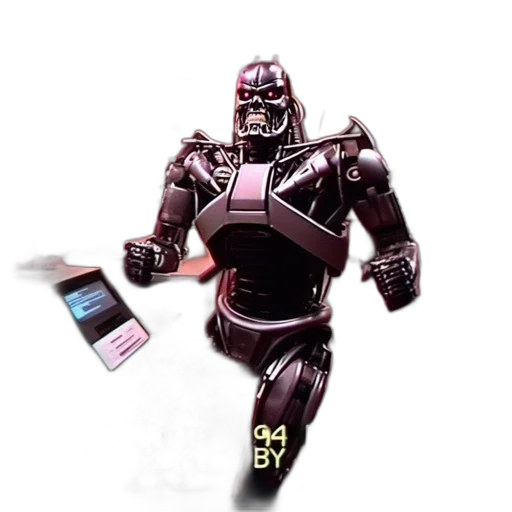 robot, 3d render, concept art, vaporwave, cyberpunk, inside, denny, restaurant transparent PNG cut-out
