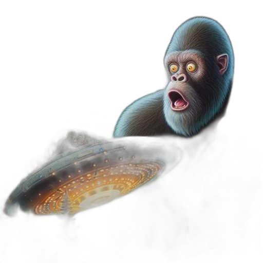 creature, animal, face, staff, concept art, photorealistic, 3d render, fantasy art transparent PNG cut-out
