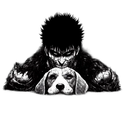 animal, creature, comic book art, concept art, pixel art, anime, imposing, figure transparent PNG cut-out