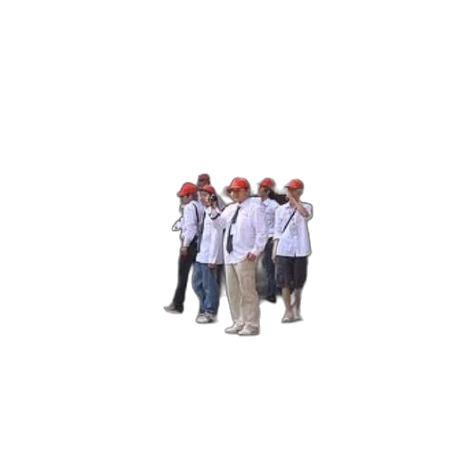 staff, hat, building, 3d render transparent PNG cut-out