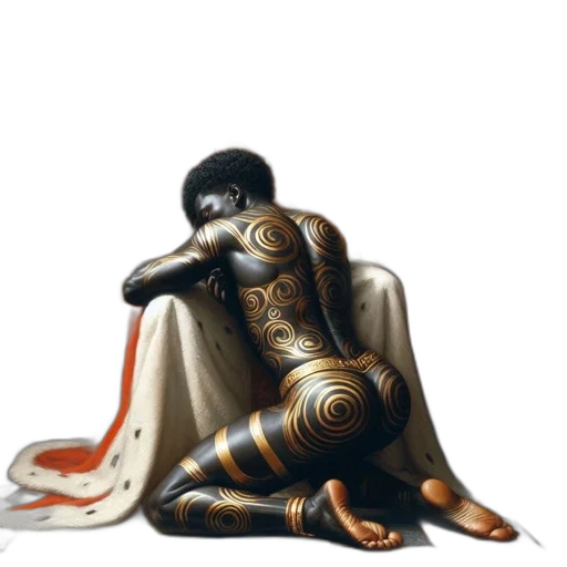 robot, sword, mask, jewelry, concept art, fantasy art, 3d render, comic book art transparent PNG cut-out