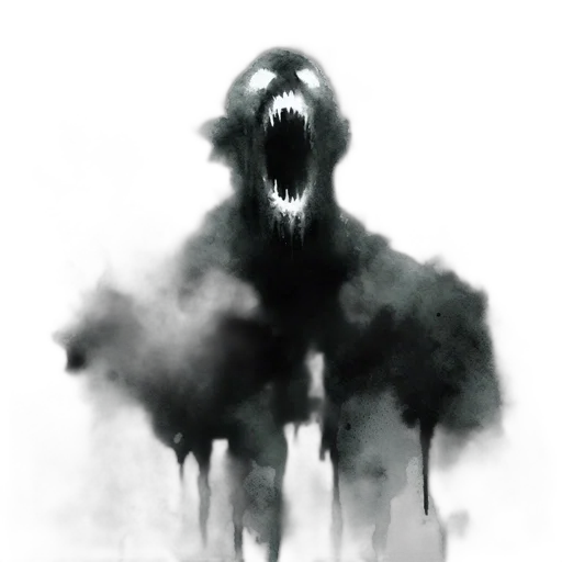 creature, animal, mask, face, concept art, fantasy art, comic book art, watercolor transparent PNG cut-out