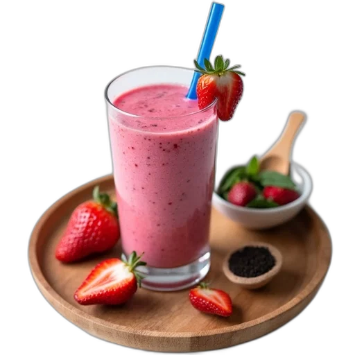 food, photorealistic, glass, smoothie, blue, straw, placed, wooden transparent PNG cut-out