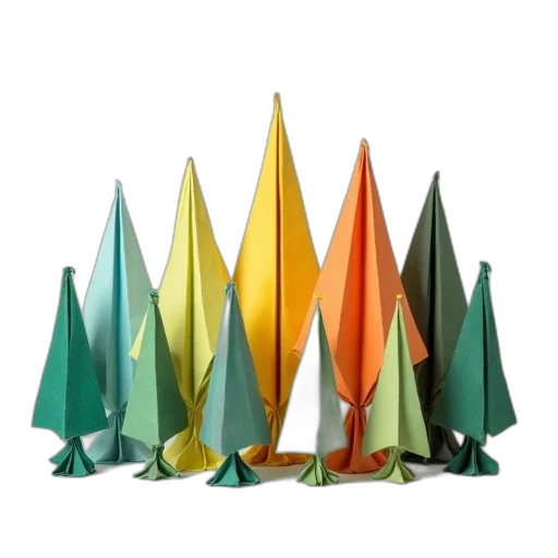 umbrella, crown, staff, 3d render transparent PNG cut-out