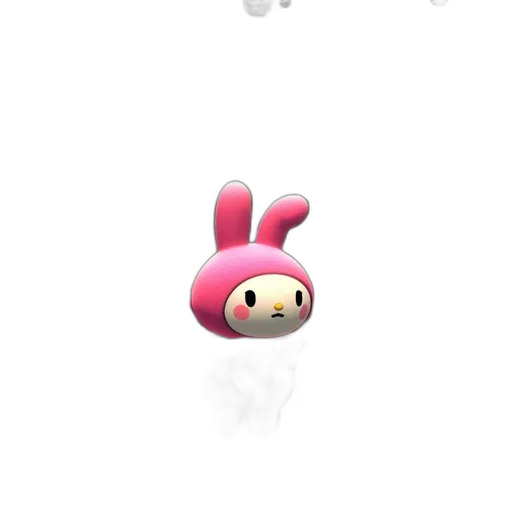 creature, animal, 3d render, concept art, pixel art, pastel, screenshot, shows transparent PNG cut-out