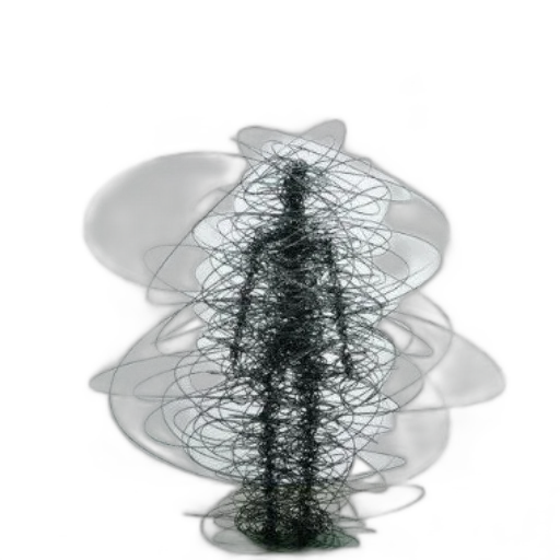 hair, crown, hat, tree, 3d render, concept art, fog, forest transparent PNG cut-out