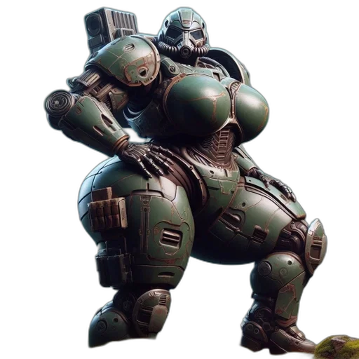 robot, weapon, creature, animal, concept art, 3d render, cyberpunk, photorealistic transparent PNG cut-out