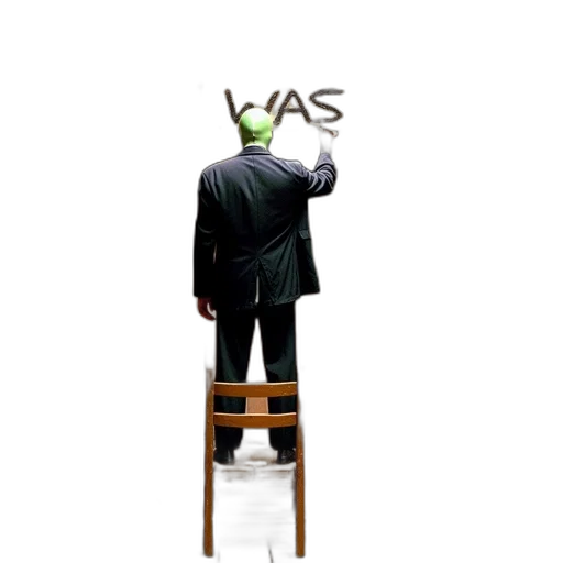 staff, furniture, jacket, robot, concept art, 3d render, man, dark transparent PNG cut-out