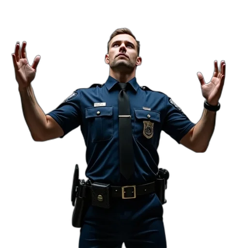 staff, weapon, police, officer transparent PNG cut-out