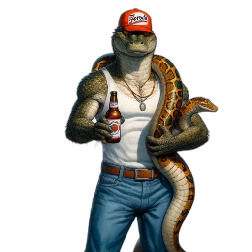 animal, hat, creature, concept art, pixel art, fantasy art, photorealistic, anthropomorphic transparent PNG cut-out