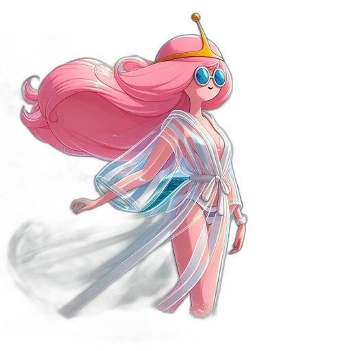 dress, mask, creature, staff, concept art, fantasy art, 3d render, anime transparent PNG cut-out