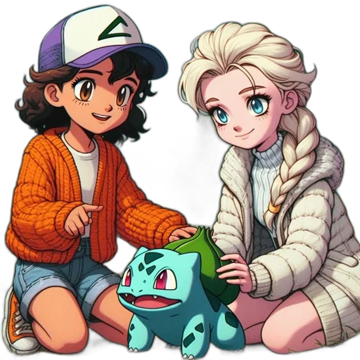 creature, dragon, pixel art, watercolor, concept art, cartoon, fire, snow transparent PNG cut-out