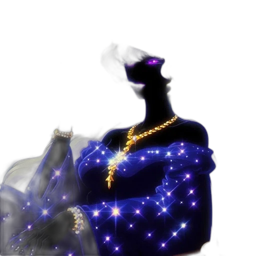 crown, jewelry, staff, robot, vaporwave, concept art, 3d render, cyberpunk transparent PNG cut-out
