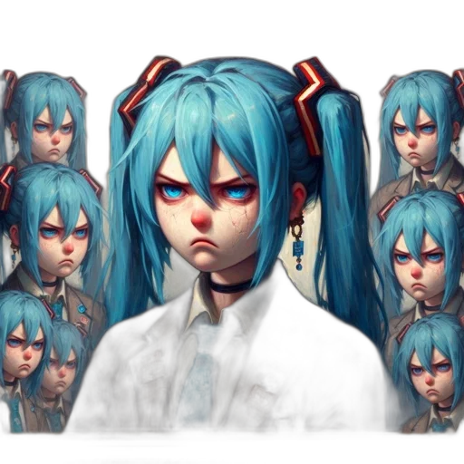 face, creature, robot, weapon, concept art, anime, 3d render, pixel art transparent PNG cut-out