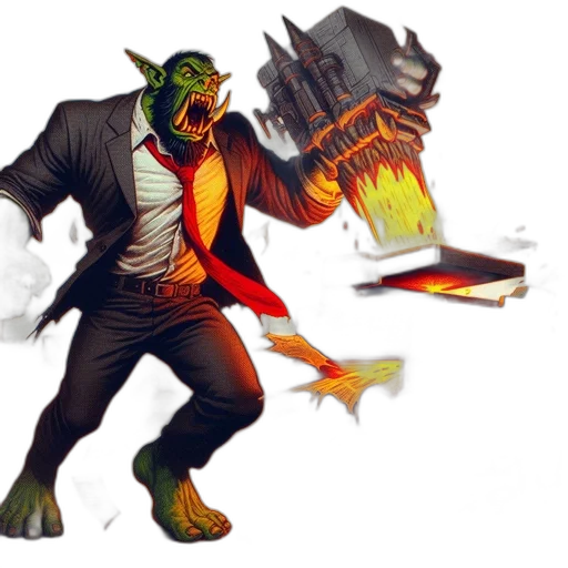 mask, concept art, fantasy art, comic book art, pixel art, fire, angry, large transparent PNG cut-out