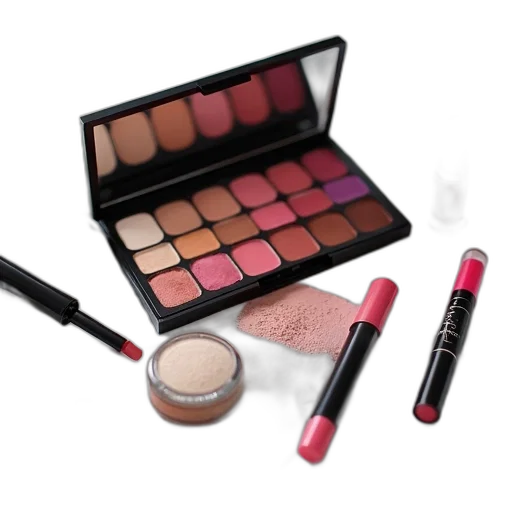 red, colorful, dark, monochrome, makeup, palette, variety, colors transparent PNG cut-out