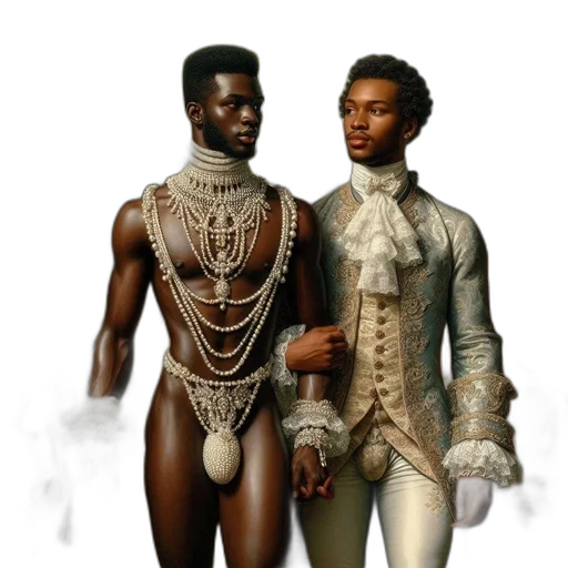 jacket, jewelry, concept art, fantasy art, photorealistic, comic book art, two, men transparent PNG cut-out
