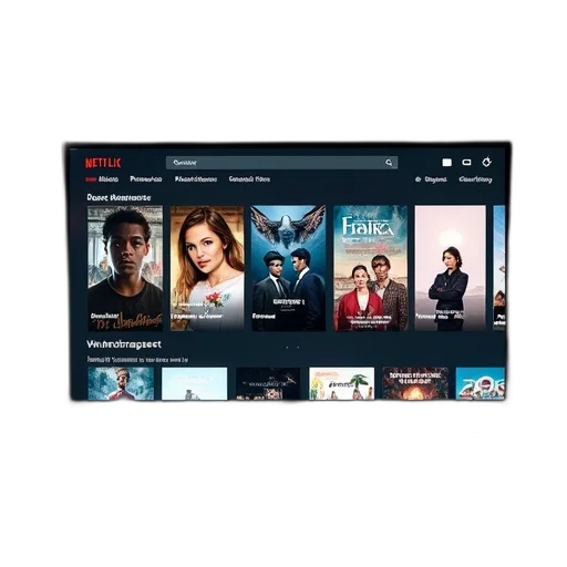 fire, netflix, website, shows, several, movies, screen transparent PNG cut-out