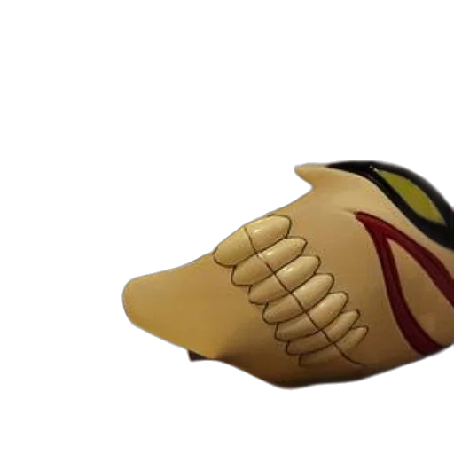 shoes, weapon, 3d render, mask, sharp, teeth, leans, against transparent PNG cut-out