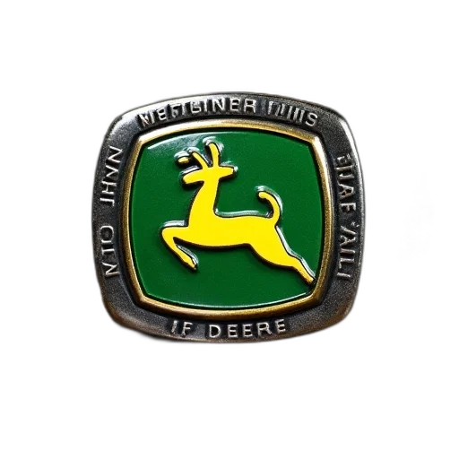 jewelry, belt, buckle, john, deere, logo, words, nothing transparent PNG cut-out
