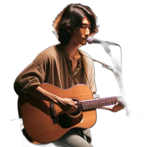 jacket, photorealistic, oil painting, concept art, watercolor, young, man, sings transparent PNG cut-out