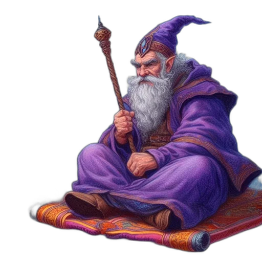 staff, dragon, sword, fantasy art, concept art, pixel art, oil painting, elderly transparent PNG cut-out