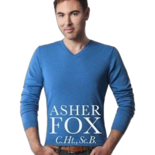 jacket, man, blue, sweater, text, asher, fox, prominently transparent PNG cut-out