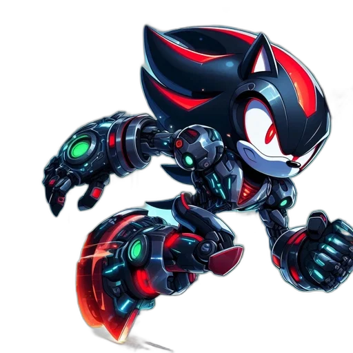 weapon, robot, concept art, 3d render, comic book art, hybrid, feline-robot, creature transparent PNG cut-out