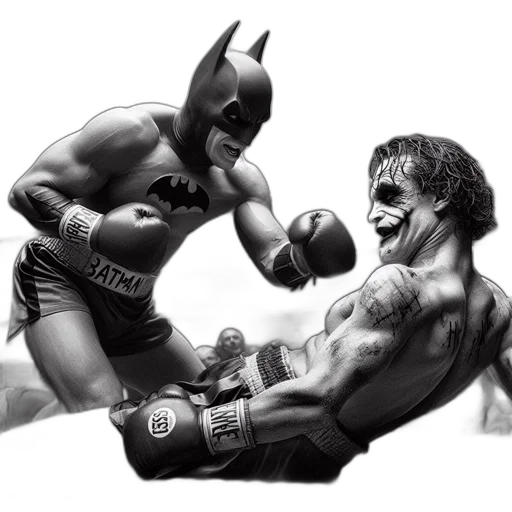 comic book art, concept art, photorealistic, pencil sketch, dramatic, scene, boxing, ring transparent PNG cut-out