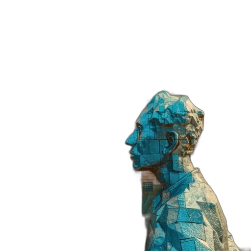face, crown, mask, dress, 3d render, vaporwave, photorealistic, concept art transparent PNG cut-out