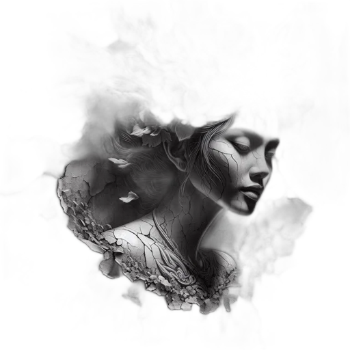face, mask, dragon, crown, photorealistic, fantasy art, concept art, 3d render transparent PNG cut-out