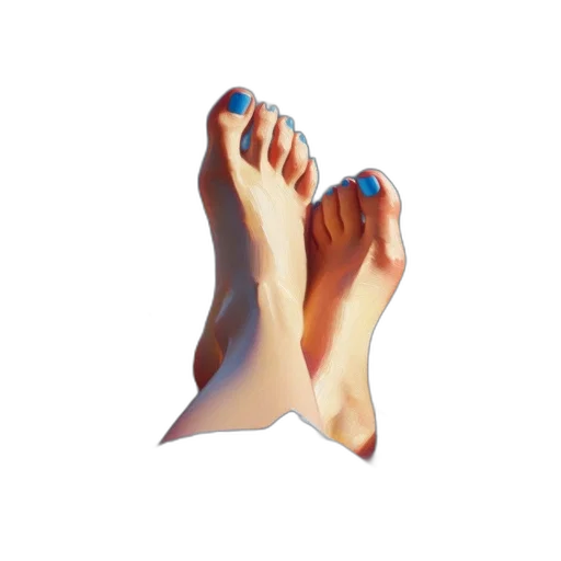 shoes, face, jewelry, creature, photorealistic, 3d render, oil painting, vaporwave transparent PNG cut-out