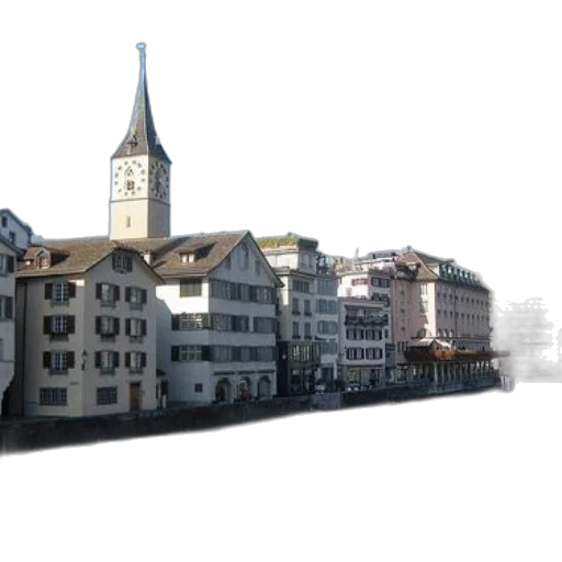 building, 3d render, photorealistic, concept art, watercolor, city street, picturesque, view transparent PNG cut-out