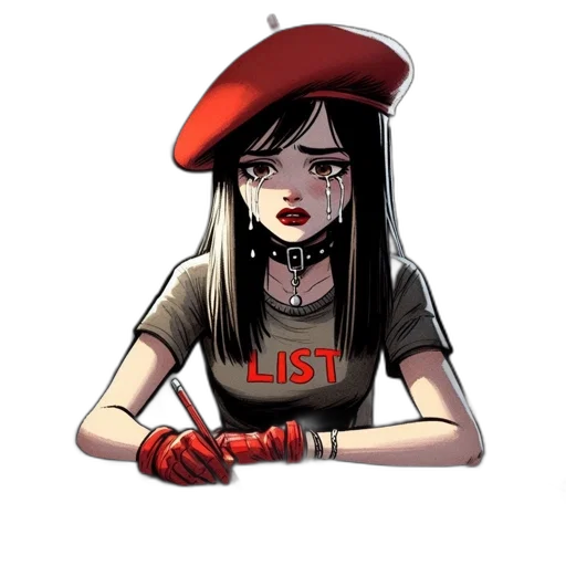 staff, hat, jewelry, pixel art, concept art, cartoon, comic book art, red transparent PNG cut-out