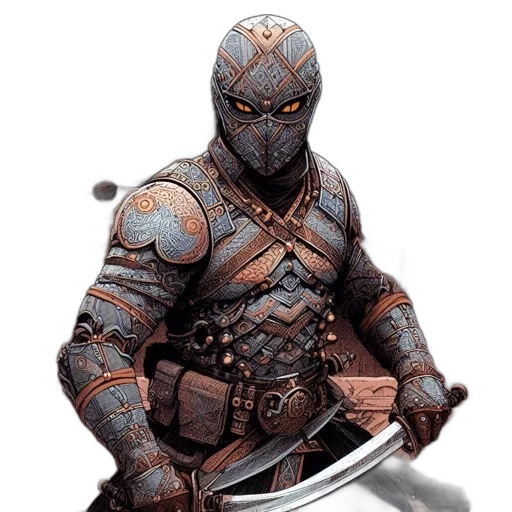 sword, weapon, comic book art, concept art, fantasy art, pixel art, enigmatic, armored transparent PNG cut-out