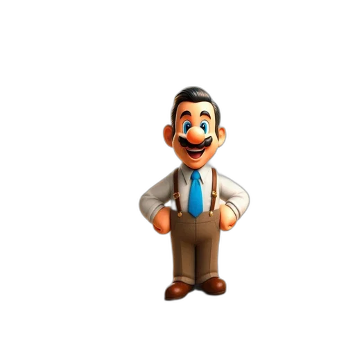staff, animal, face, robot, 3d render, cartoon, pixel art, concept art transparent PNG cut-out