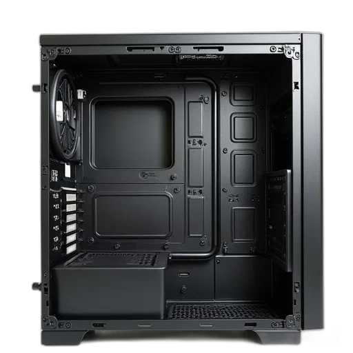 3d render, inside, computer, case transparent PNG cut-out