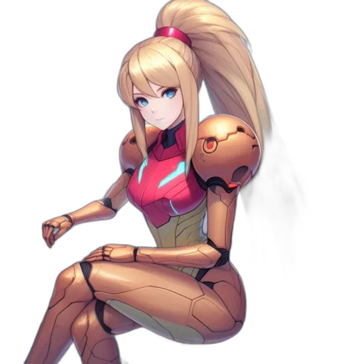 robot, dress, weapon, staff, anime, concept art, pixel art, fantasy art transparent PNG cut-out