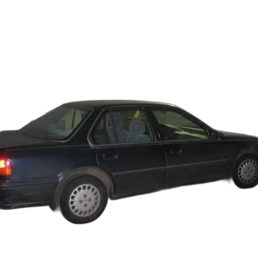 car, 3d render, photorealistic, black, sedan, parked, garage, various transparent PNG cut-out