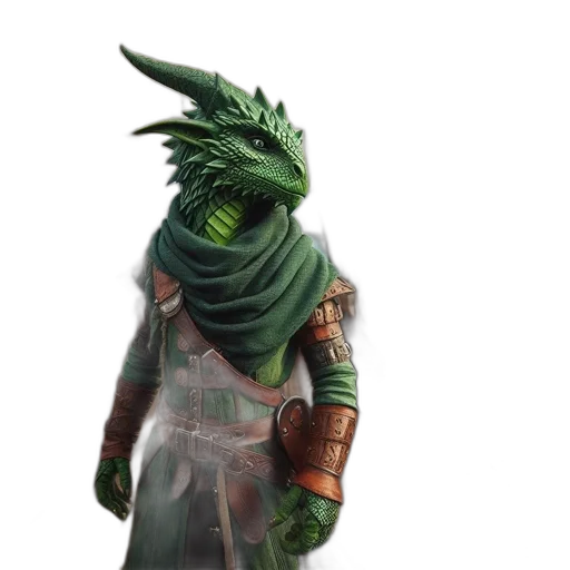 staff, dragon, creature, mask, concept art, fantasy art, 3d render, green transparent PNG cut-out