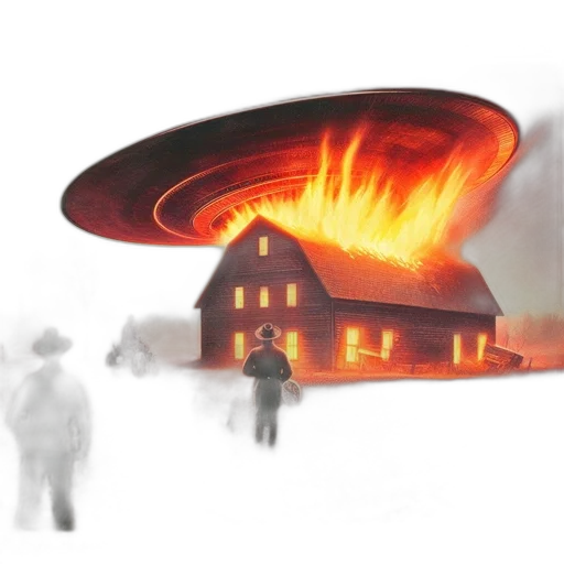 hat, building, jacket, staff, concept art, photorealistic, 3d render, fire transparent PNG cut-out